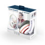 Gembird MHS-03-WTRD Auriculares Alámbricos de Diadema Rojo y Blanco
