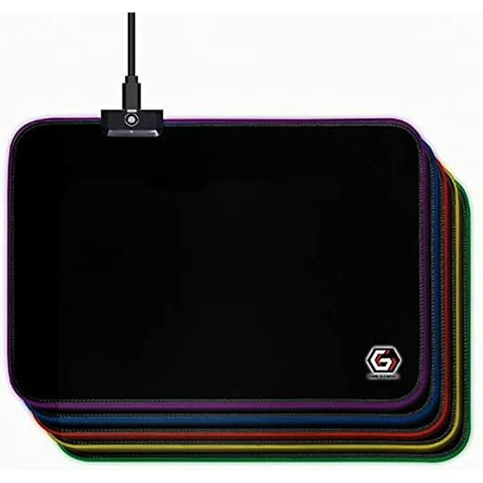 Gembird MP-GAMELED-M Alfombrilla Gaming LED Multicolor Negro M