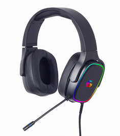 GEMBIRD GHS-SANPO-S300 Auriculares Gaming USB con Micrófono Giratorio y LED RGB