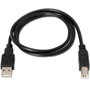 AISENS Cable USB 2.0 Impresora A Macho a B Macho, 3m, Negro