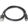 AISENS Cable USB 2.0 USB-C a USB-A 3A Negro 1m
