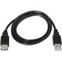 Aisens Cable de Extensión USB 2.0 Tipo A Macho a Hembra 3m Negro