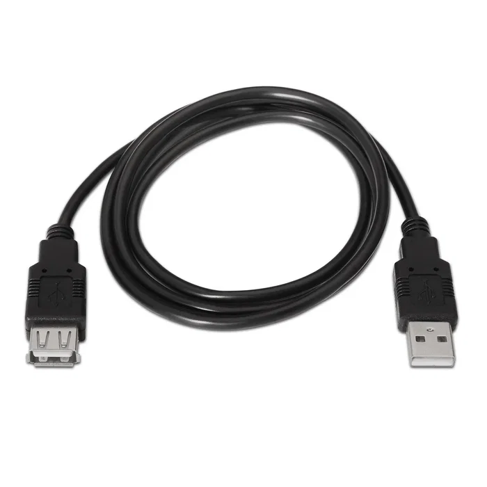 Aisens Cable de Extensión USB 2.0 Tipo A Macho a Hembra 3m Negro A101-0017