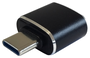 Aisens Mini Adaptador USB 3.1 GEN2 USB-C Macho a USB-A Hembra Negro