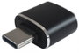 AISENS Mini Adaptador USB 3.1 Gen2 USB-C Macho a USB-A Hembra Negro A108-0369