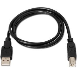 Aisens Cable USB 2.0 para Impresora Tipo A-Macho a B-Macho - 1.0 Metros - Negro