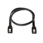 Aisens Cable SATA III Datos 6G con Anclajes Negro 0,5m