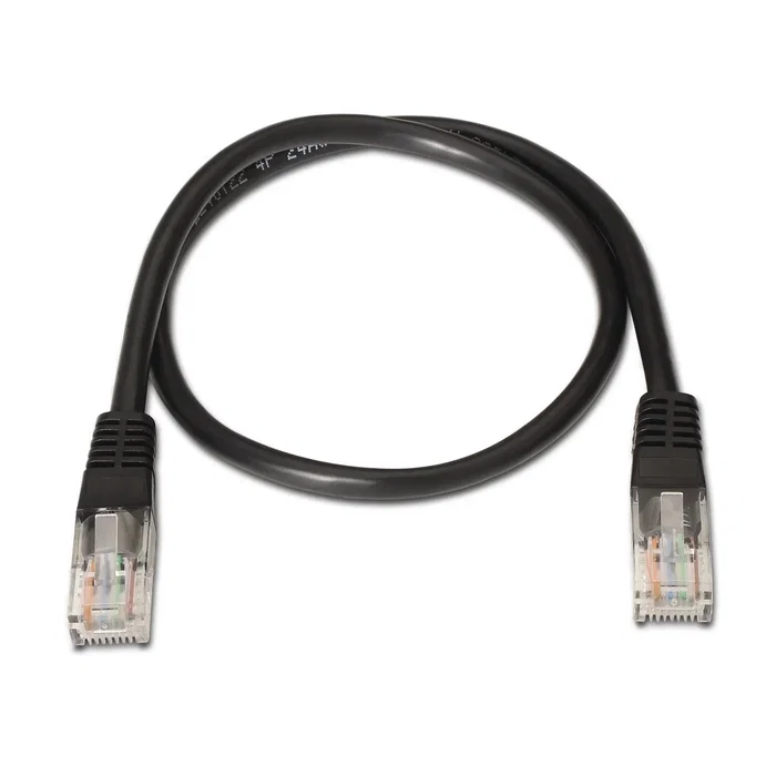 Aisens Cable de Red Cat.6 UTP AWG24 0,5m Negro
