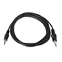 AISENS Cable de audio estéreo Jack 3.5mm macho a Jack 3.5mm, 1,5m, Negro