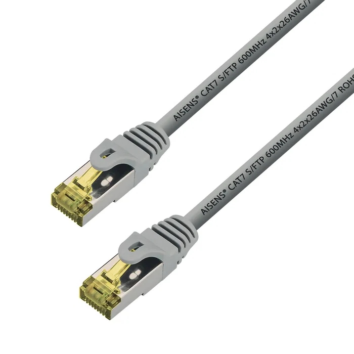 AISENS - CABLE DE RED LATIGUILLO RJ45 LSZH CAT.7 600 MHZ S/FTP PIMF AWG26, GRIS, 2.0M AISENS - CABLE DE RED LATIGUILLO RJ45 LSZH CAT.7 600 MHZ S/FTP PIMF AWG26, GRIS, 2.0M