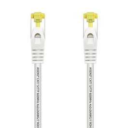 AISENS - CABLE DE RED LATIGUILLO RJ45 LSZH CAT.7 600 MHZ S/FTP PIMF AWG26, BLANCO, 2.0M
