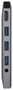 Aisens USB-C Dock 9 en 1 ASUC-9P001-GR Gris