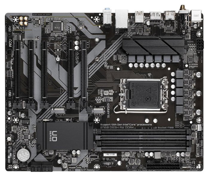 GIGABYTE B760 DS3H AX DDR4 Placa Base LGA 1700 ATX DDR4 Wi-Fi 6E
