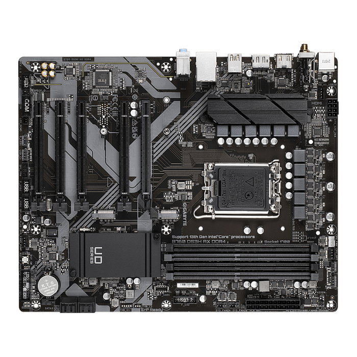 GIGABYTE B760 DS3H AX DDR4 Placa Base LGA 1700 ATX DDR4 Wi-Fi 6E