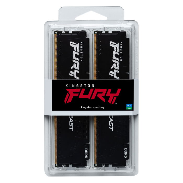 Kingston FURY Beast Black 64GB (2x32GB) DDR4 3600MHz CL17 Kit Memoria RAM