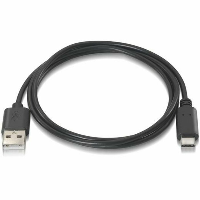 AISENS Cable USB-C a USB-A 2.0 de 2 metros, 3A, Negro