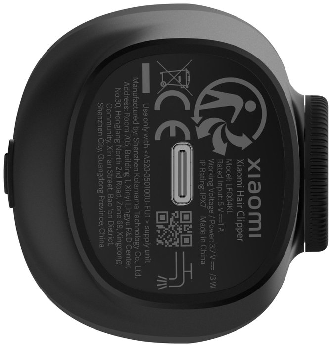 Xiaomi Hair Clipper con 7 accesorios y batería de 180 min, Negro