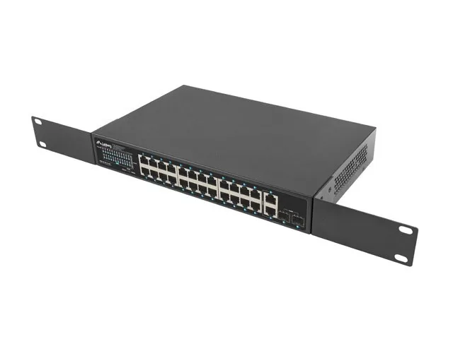 LANBERG RSGE-24P-2GE-2S-250 Switch No administrado 24 puertos RJ-45 2 SFP 2 GbE 250W PoE+ LANBERG RSGE-24P-2GE-2S-250 Switch No administrado 24 puertos RJ-45 2 SFP 2 GbE 250W PoE+