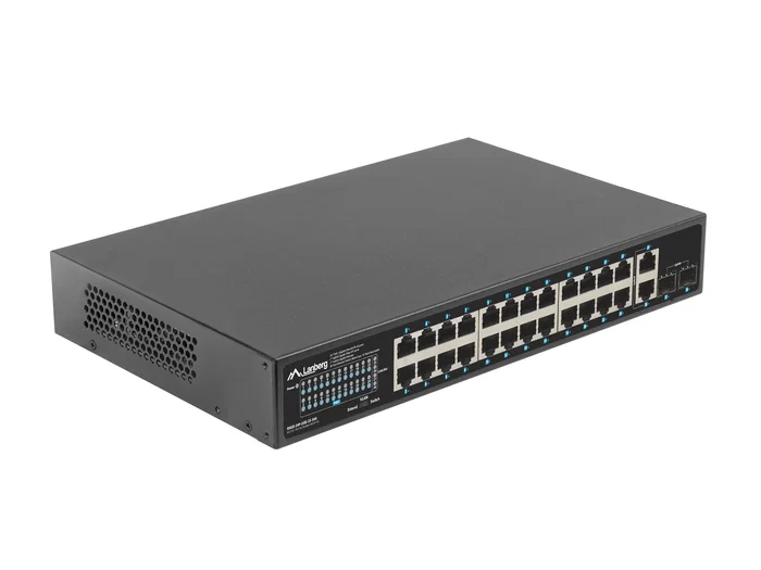 Lanberg RSGE-24P-2GE-2S-360 Switch No administrado 24 puertos PoE+ 360W