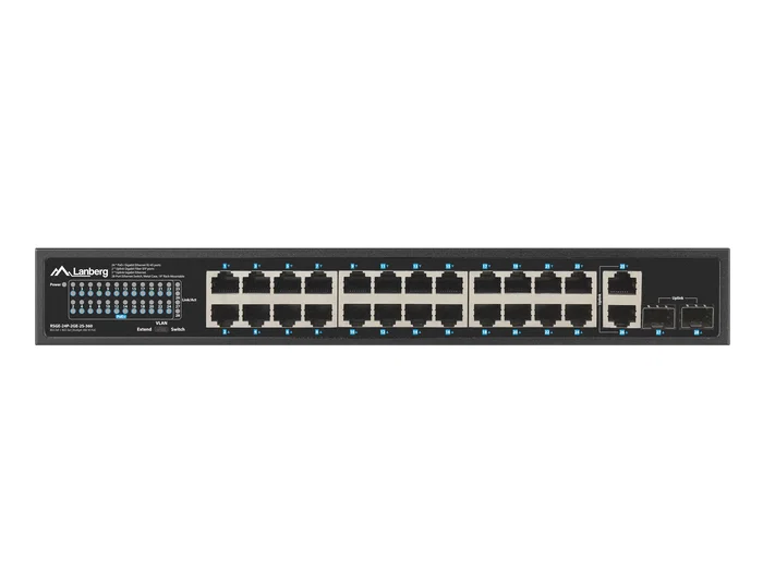 Lanberg RSGE-24P-2GE-2S-360 Switch No administrado 24 puertos PoE+ 360W