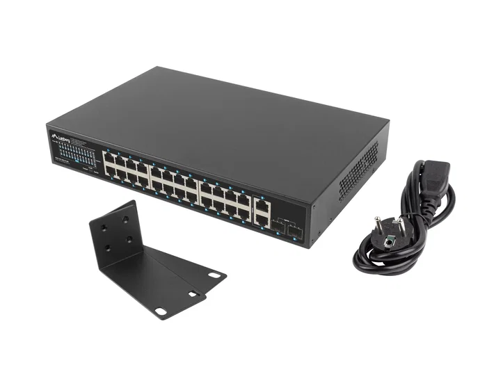 Lanberg RSGE-24P-2GE-2S-360 Switch No administrado 24 puertos PoE+ 360W