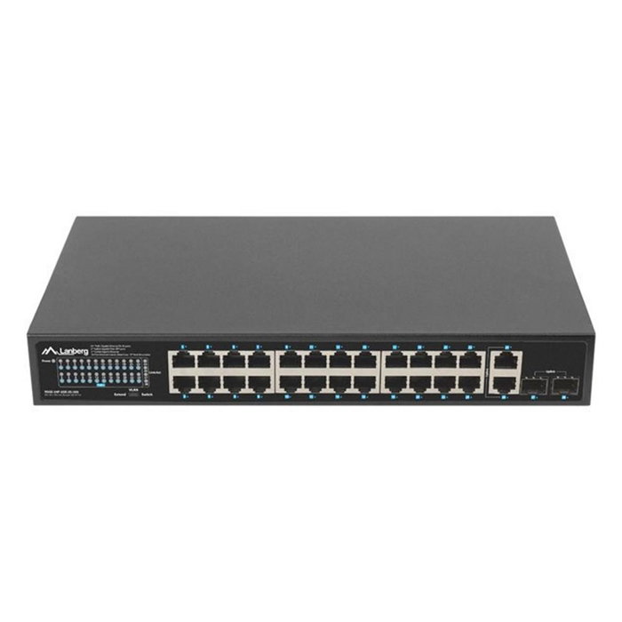 Lanberg RSGE-24P-2GE-2S-360 Switch 24 Puertos PoE+ 360W 2x SFP Lanberg RSGE-24P-2GE-2S-360 Switch 24 Puertos PoE+ 360W 2x SFP