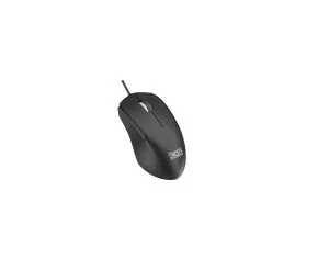 3GO Ratón Óptico USB LILO para Oficina, 1000 DPI, Ambidextro, Negro