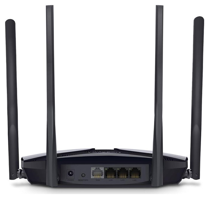 Mercusys MR80X Router Wi-Fi 6 AX3000 Doble Banda Negro