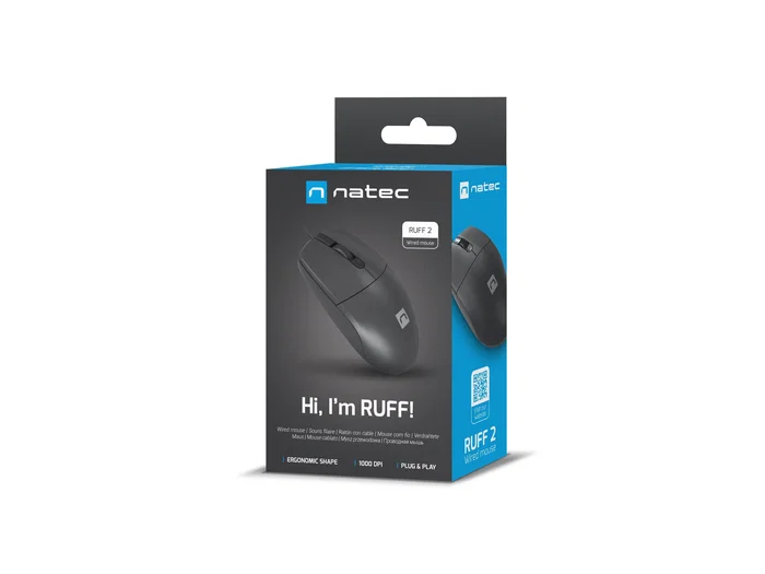 Natec NMY-1987 Ratón Óptico USB tipo A para Oficina, 3 Botones, Rueda de Desplazamiento, Negro Natec NMY-1987 Ratón Óptico USB tipo A para Oficina, 3 Botones, Rueda de Desplazamiento, Negro