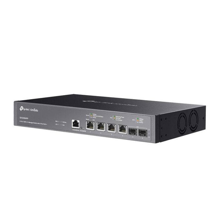 TP-Link Omada SX3206HPP Switch Gestionado L2+ de 6 Puertos 10G con 4 Puertos PoE++