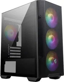 MSI MAG Forge M100R Torre Midi Negra sin Fuente de Alimentación USB 3.0 y 3.1
