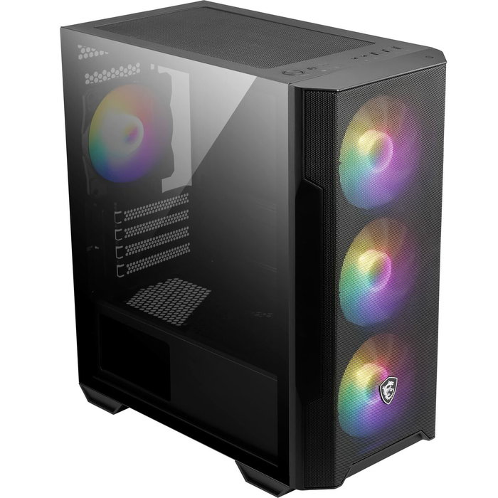 MSI MAG Forge M100R Micro Torre Negro, Transparente