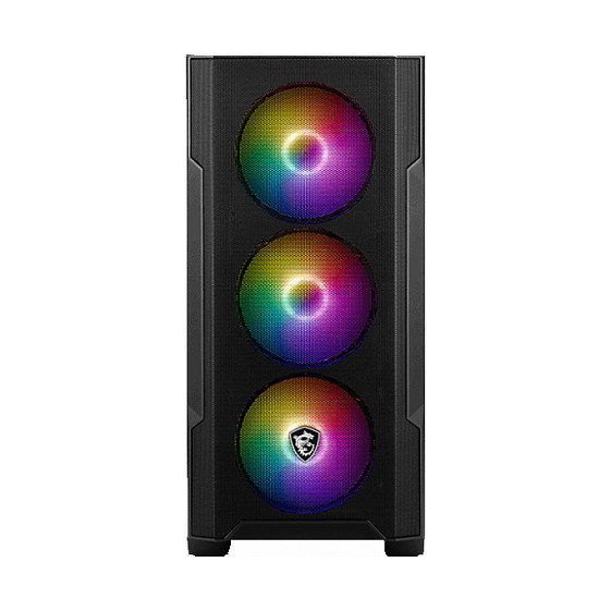 MSI MAG Forge M100R Micro Torre Negro, Transparente