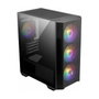 MSI MAG Forge M100R Micro Torre Negro, Transparente