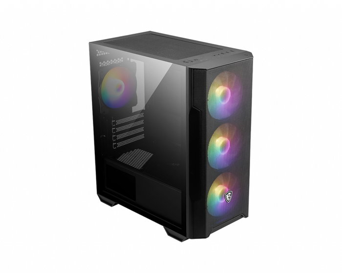MSI MAG Forge M100R Micro Torre Negro, Transparente