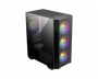 MSI MAG FORGE M100R Carcasa de Ordenador Midi Tower Negra con Detalles Transparentes