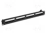 Lanberg Patch Panel 24 puertos Cat.6A UTP 1U 19 pulgadas Negro