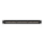 Lanberg PPS7-1024-B Patch Panel Cat7 24 Puertos 1U Negro Gestión de Cables