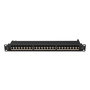 Lanberg PPS7-1024-B Patch Panel Cat7 24 Puertos 1U Negro Gestión de Cables