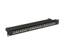 Lanberg PPS7-1024-B Panel de parcheo 24 puertos Cat7 1U Negro