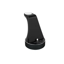 Tooq TQCD02L - Base de Carga Inalámbrica con Certificación MFi para Apple Watch y iPhone - Carga Rápida Simultánea 23W - Color Negro