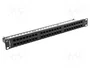 Lanberg PPU6-1048-B Panel de Parcheo 48 Puertos Cat.6 1U Negro