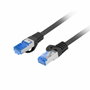 Lanberg Cable de Red Cat.6a S/FTP 2m Negro