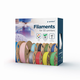 GEMBIRD 3DP-ABS1.75-01-S Filamento ABS para Impresión 3D, Plata, 1.4 kg