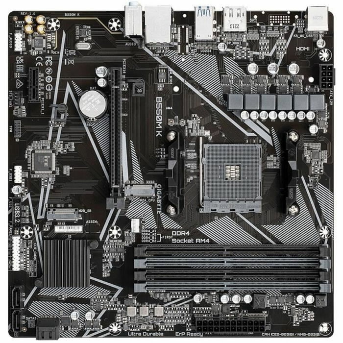 Gigabyte B550M K Micro ATX con Socket AM4 y DDR4
