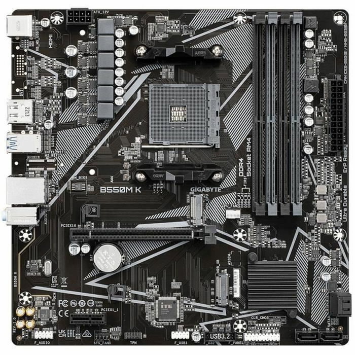 Gigabyte B550M K Micro ATX con Socket AM4 y DDR4