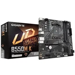 Gigabyte B550M K Placa Base AMD B550 Socket AM4 Micro ATX, DDR4, PCIe 4.0, Dual M.2 NVMe, HDMI, DisplayPort, LAN GbE, Smart Fan 5