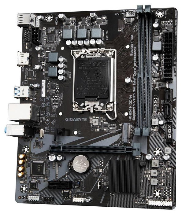 GIGABYTE H610M K DDR4 DDR4 Micro ATX LGA 1700 Intel H610 Express GIGABYTE H610M K DDR4 DDR4 Micro ATX LGA 1700 Intel H610 Express