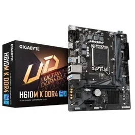 Gigabyte H610M K DDR4 - Placa Base Micro ATX Socket LGA 1700 para Intel Core 12ª/13ª Gen, Chipset H610, 2x DDR4 (64 GB Max), PCIe 4.0, M.2, HDMI, LAN GbE