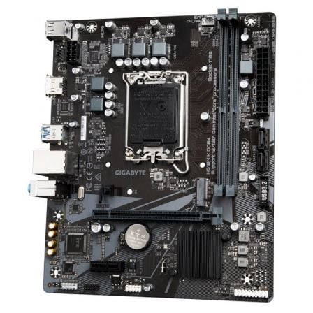 Gigabyte H610M K DDR4 - Placa Base Micro ATX Socket LGA 1700 para Intel Core 12ª/13ª Gen, Chipset H610, 2x DDR4 (64 GB Max), PCIe 4.0, M.2, HDMI, LAN GbE